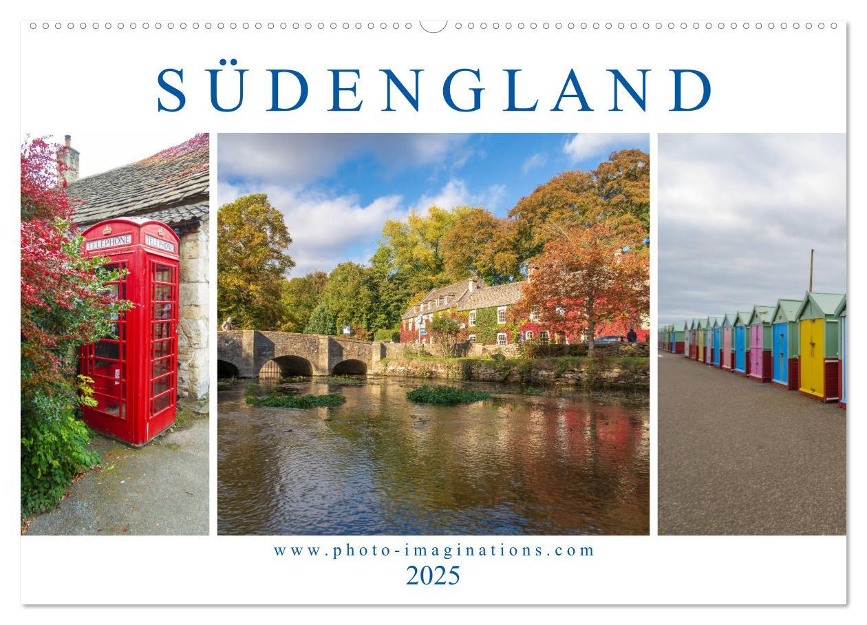 Cover: 9783435270675 | Bezauberndes Südengland (Wandkalender 2025 DIN A2 quer), CALVENDO...