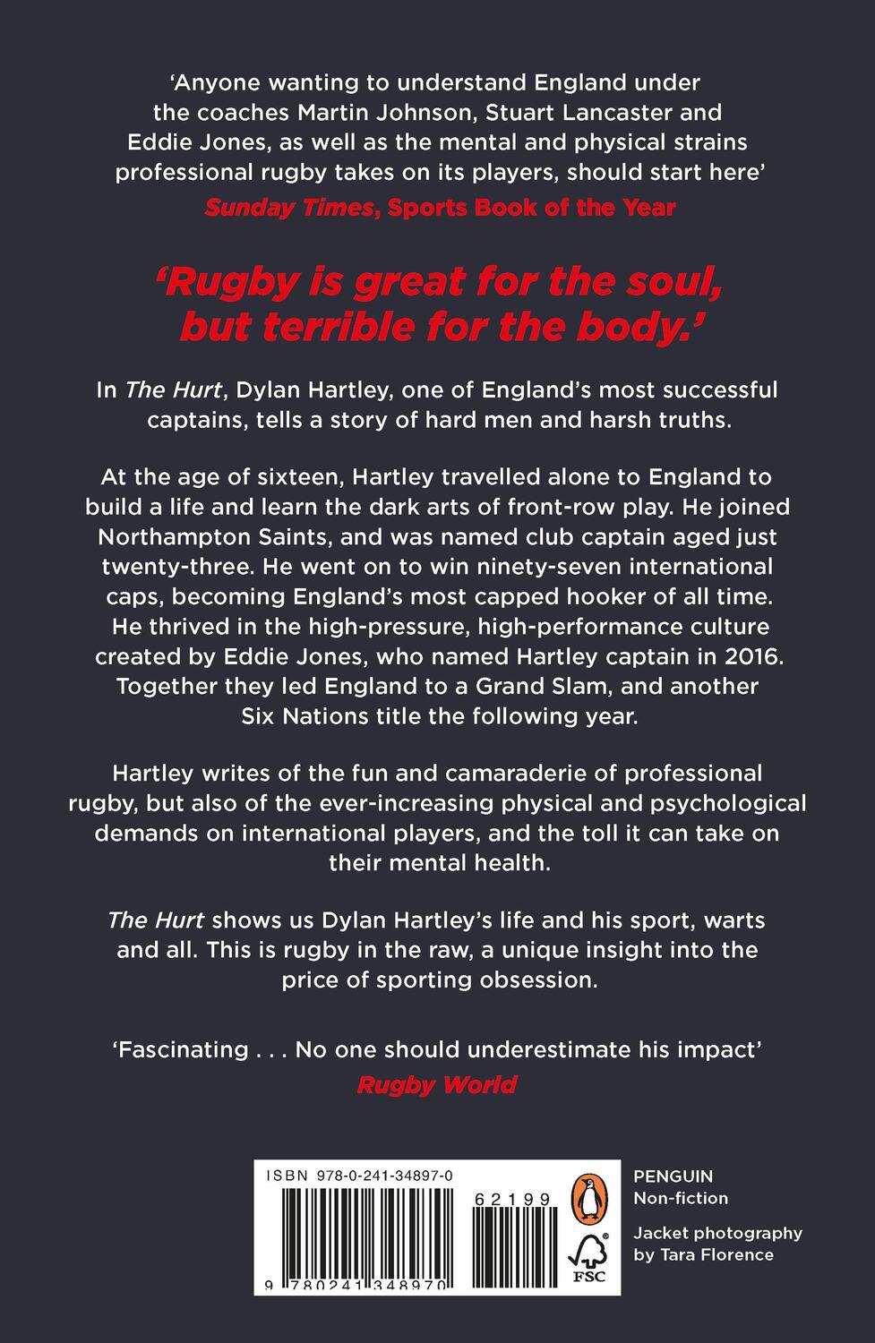 Rückseite: 9780241348970 | The Hurt | The Sunday Times Sports Book of the Year | Dylan Hartley