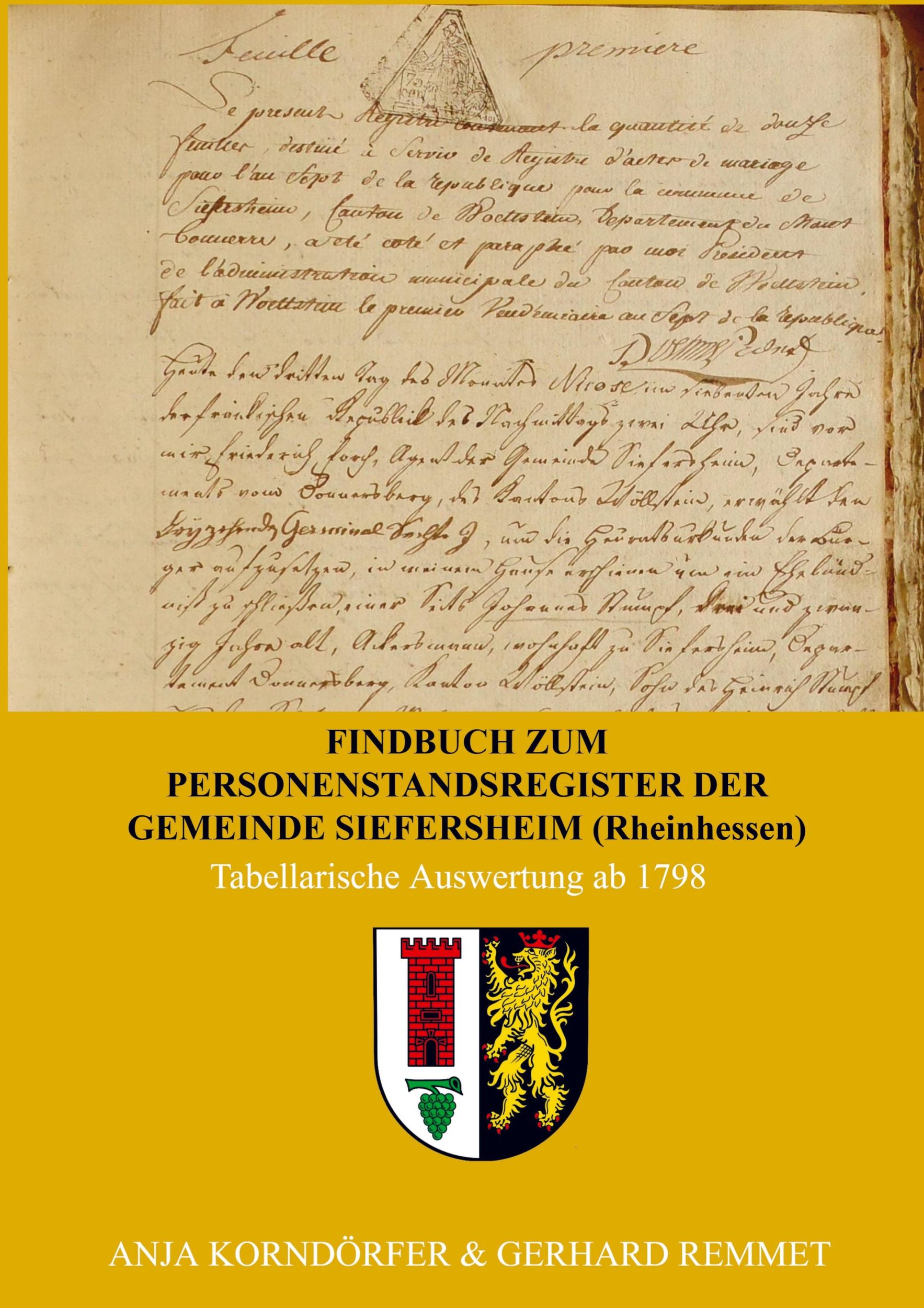 Cover: 9789403758930 | Findbuch zum Personenstandsregister der Gemeinde Siefersheim/...