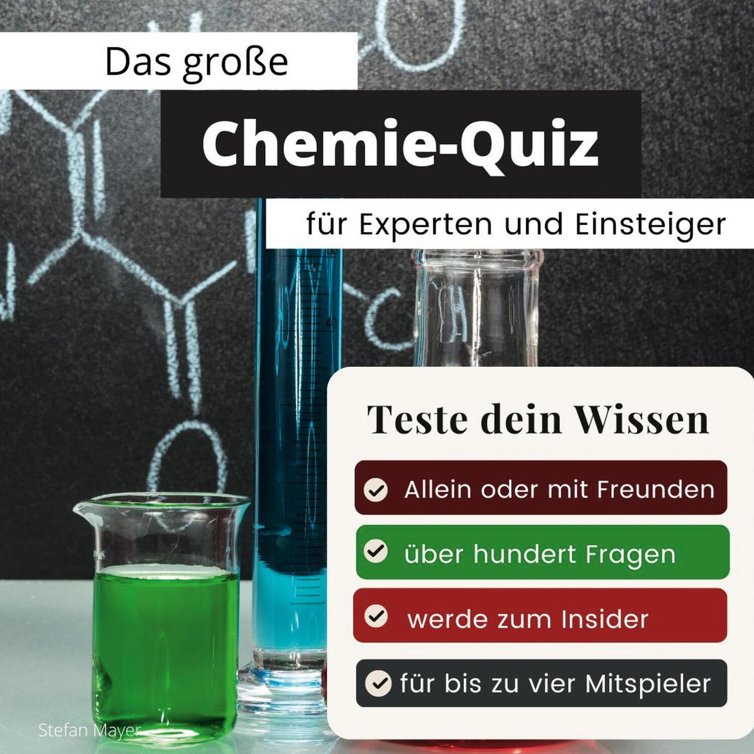 Cover: 9783750524736 | Das große Chemie-Quiz für Experten und Einsteiger | Teste dein Wissen