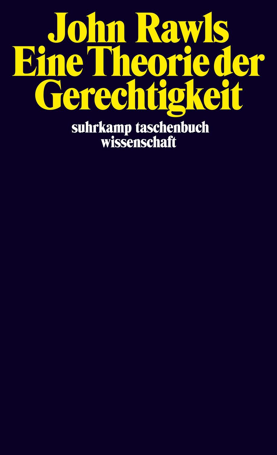 Cover: 9783518278710 | Eine Theorie der Gerechtigkeit | John Rawls | Taschenbuch | Deutsch