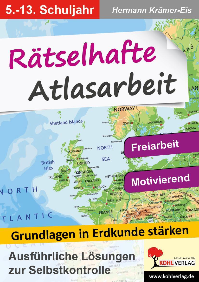 Cover: 9783960400400 | Rätselhafte Atlasarbeit | Grundlagen in Erdkunde stärken | Krämer-Eis