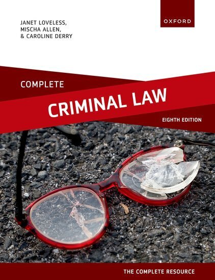 Cover: 9780192855947 | Complete Criminal Law | Text, Cases, and Materials | Loveless (u. a.)