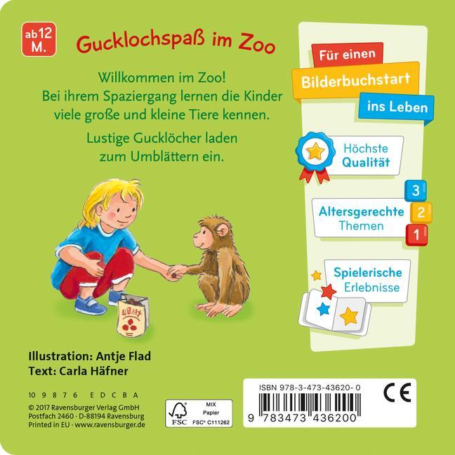 Bild: 9783473436200 | Mein Zoo Gucklochbuch | Carla Häfner | Buch | 20 S. | Deutsch | 2017
