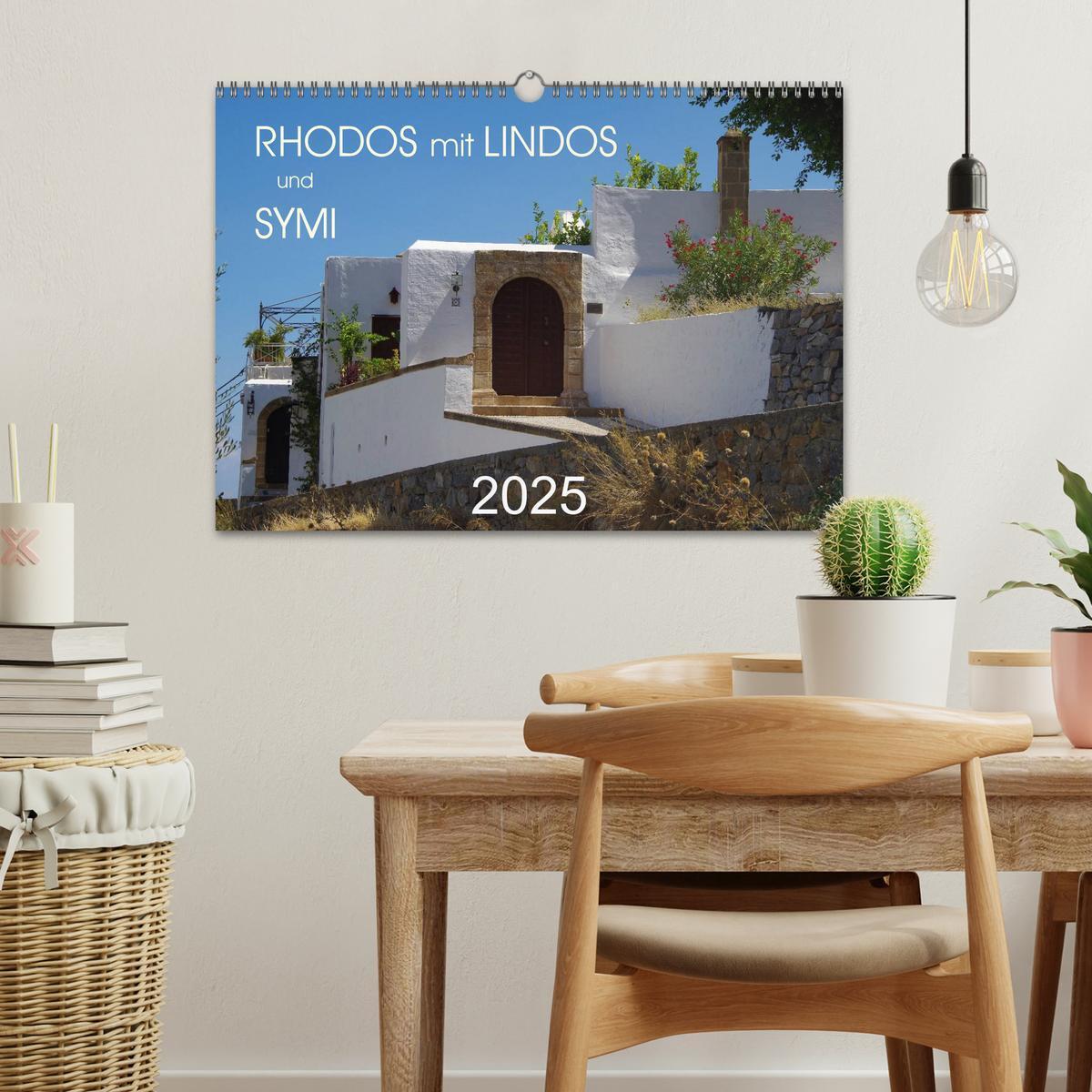 Bild: 9783435668441 | Rhodos mit Lindos und Symi (Wandkalender 2025 DIN A3 quer),...