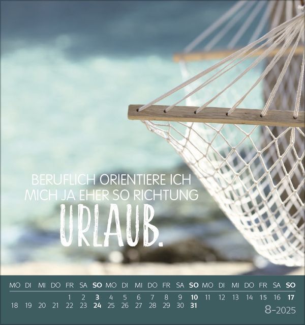 Bild: 9783731876359 | Urlaubsreif 2025 | aufstellbarer Postkartenkalender | Korsch Verlag