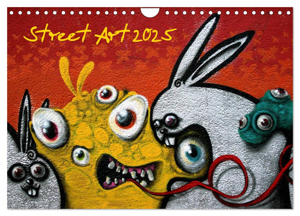 Cover: 9783435738243 | Street-Art 2025 / CH-Version (Wandkalender 2025 DIN A4 quer),...