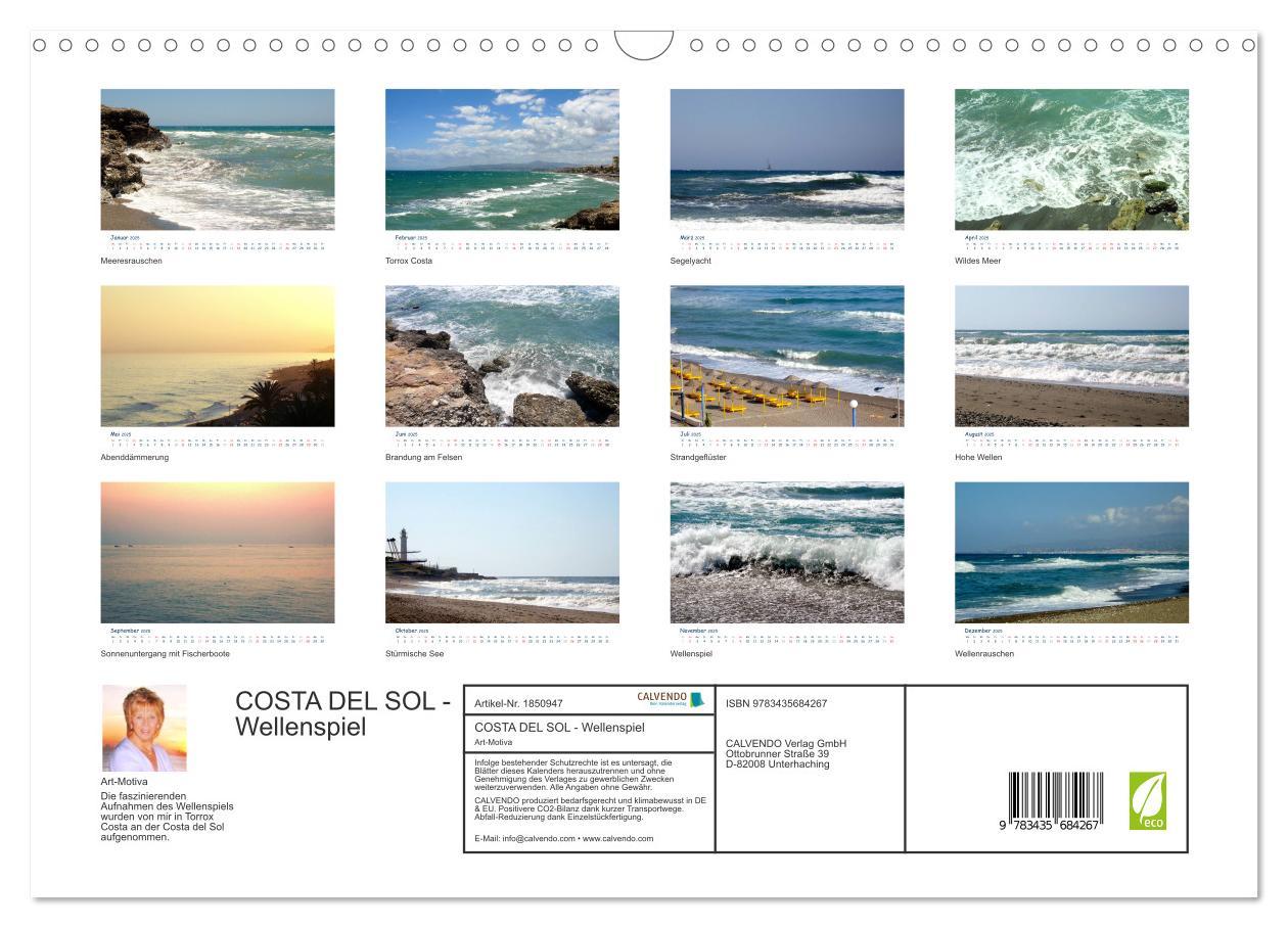 Bild: 9783435684267 | COSTA DEL SOL - Wellenspiel (Wandkalender 2025 DIN A3 quer),...