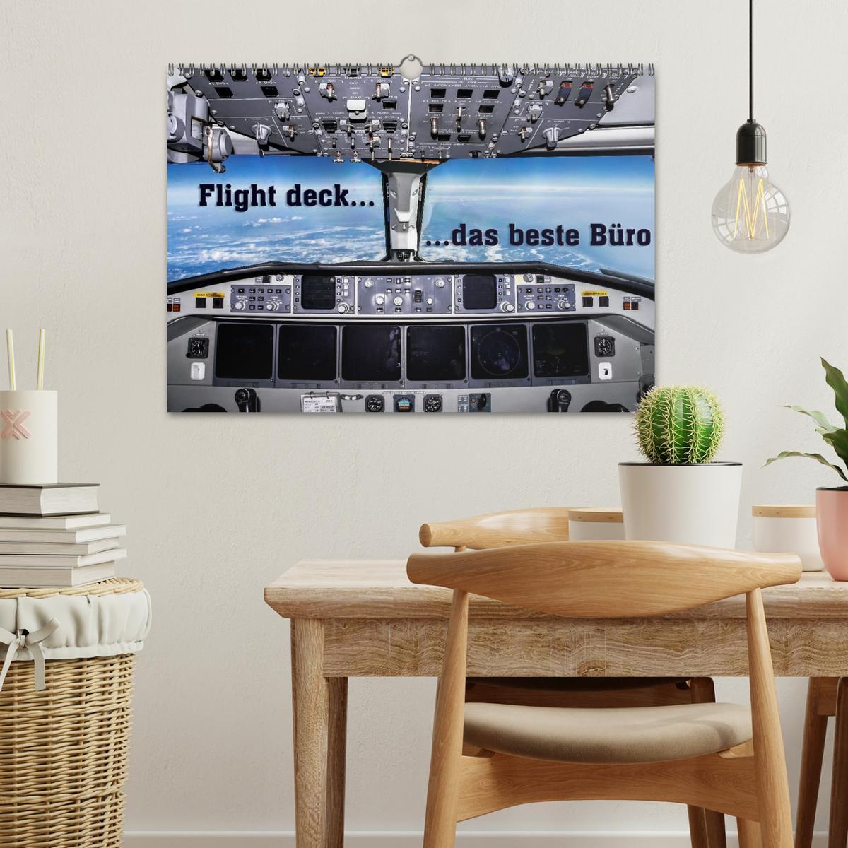 Bild: 9783435467624 | Flight deck - das beste Büro (Wandkalender 2025 DIN A3 quer),...