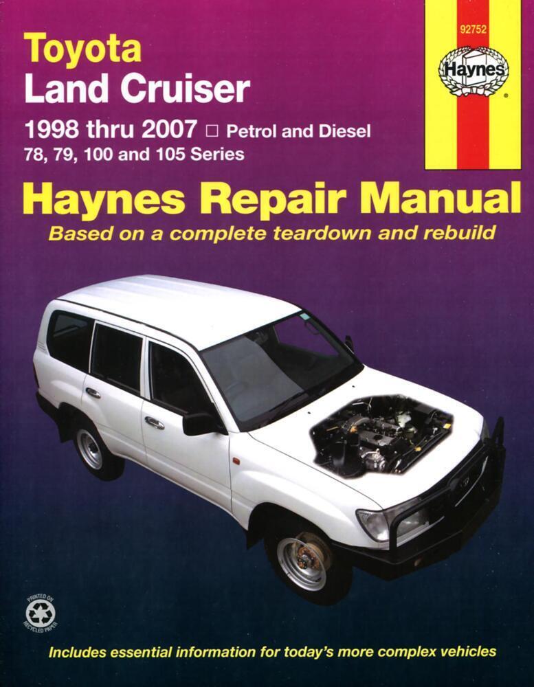 Cover: 9781563928826 | Toyota Land Cruiser (98-07) Haynes Repair Manual (AUS) | Publishing