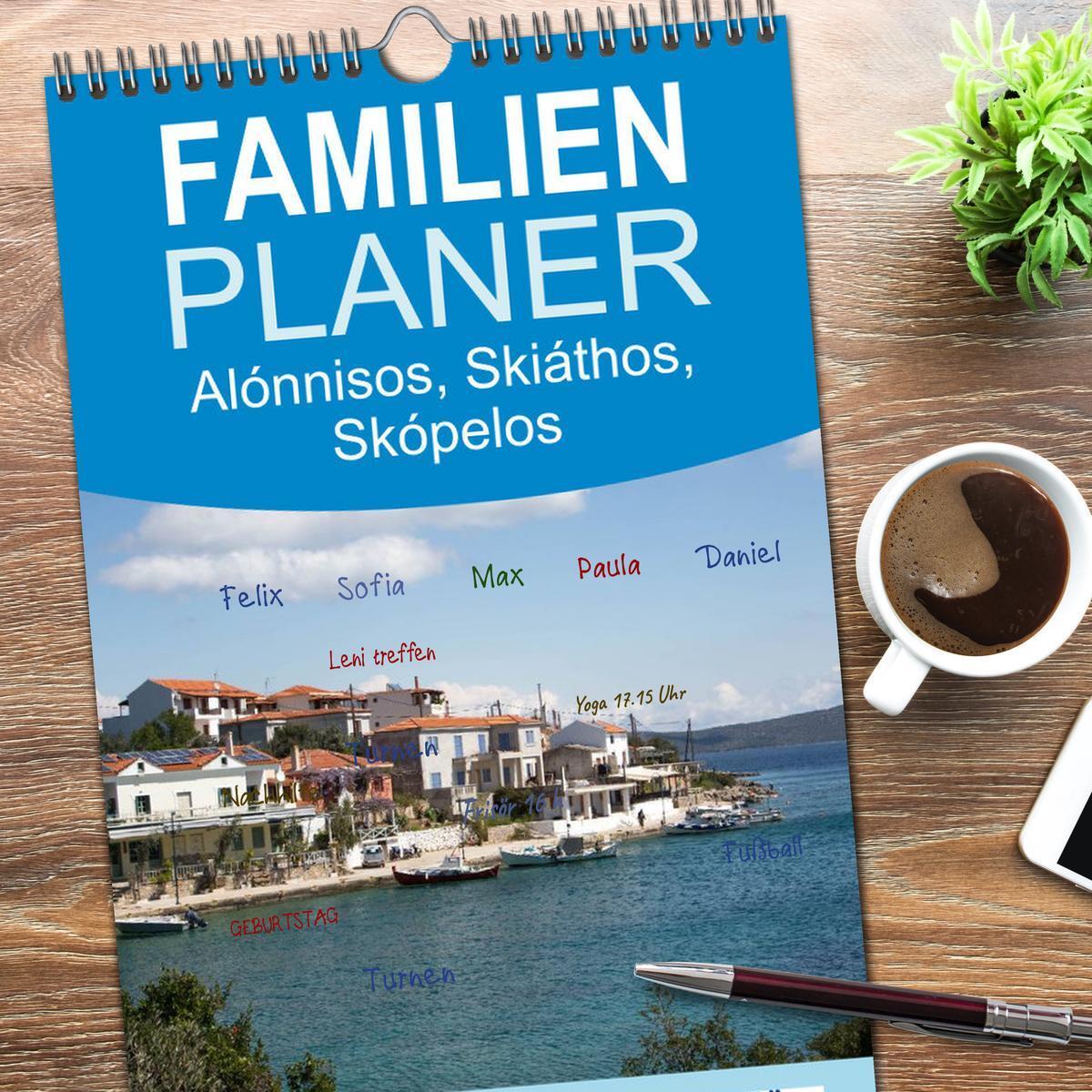 Bild: 9783457104606 | Familienplaner 2025 - Alónnisos, Skiáthos, Skópelos mit 5 Spalten...