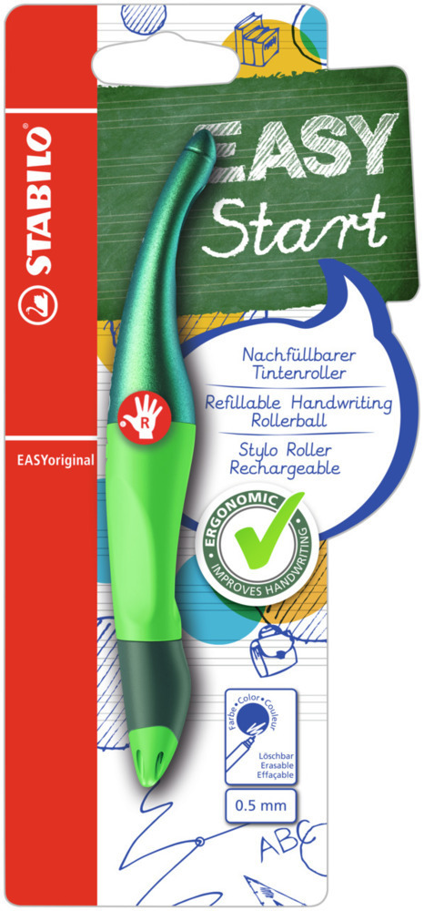 Cover: 4006381568357 | Ergonomischer Tintenroller für Rechtshänder - STABILO EASYoriginal...