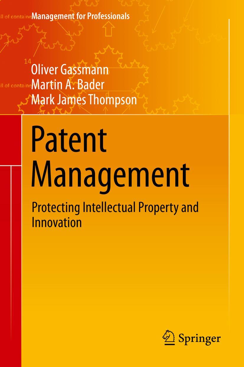 Cover: 9783030590086 | Patent Management | Protecting Intellectual Property and Innovation