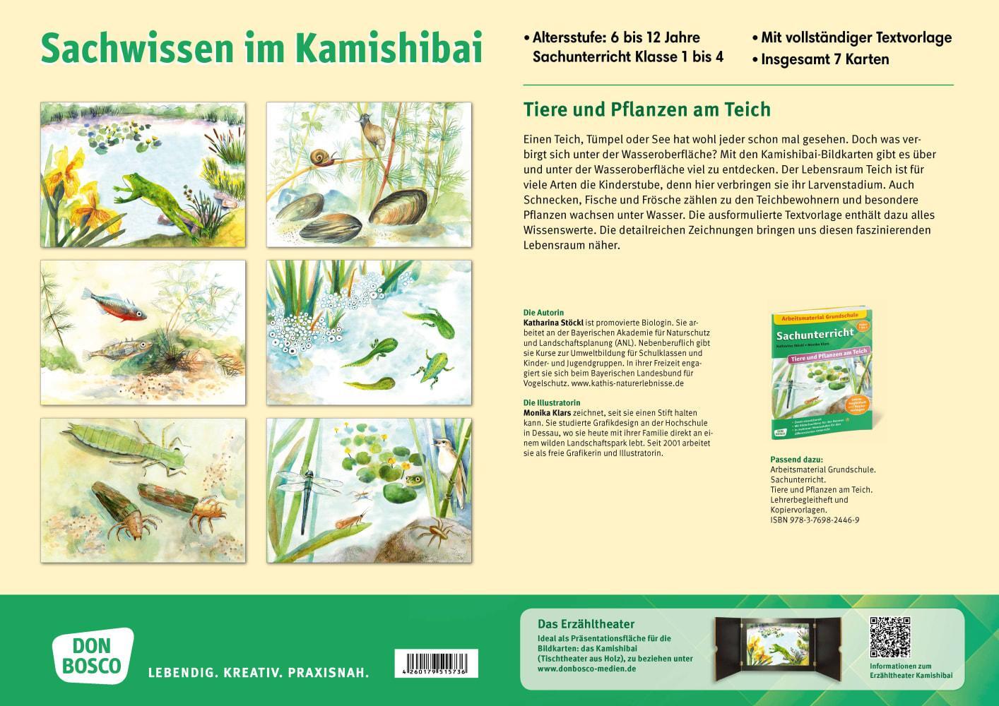 Bild: 4260179515736 | Tiere und Pflanzen am Teich. Kamishibai-Bildkartenset. | Stöckl-Bauer
