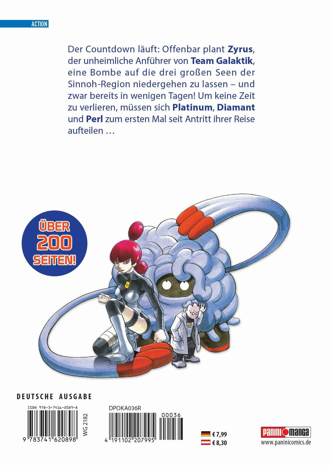 Rückseite: 9783741620898 | Pokémon - Die ersten Abenteuer | Bd. 36: Diamant und Perl | Buch