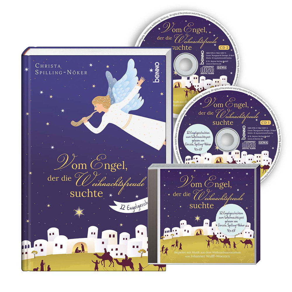 Cover: 9783746254975 | Vom Engel, der die Weihnachtsfreude suchte, m. 2 Audio-CDs | Buch