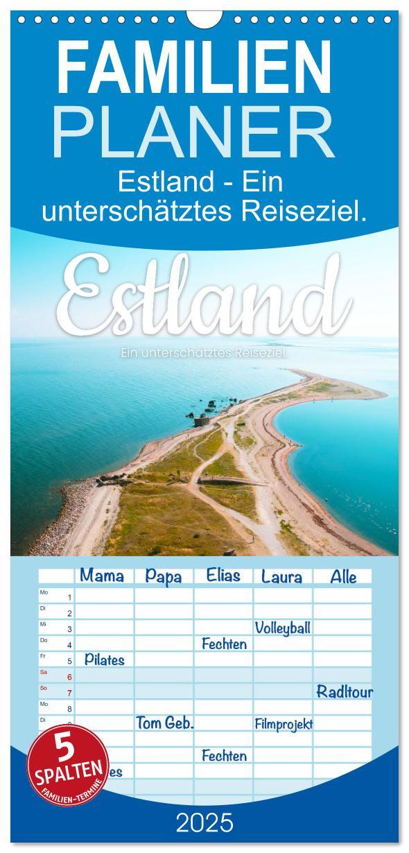 Cover: 9783457103791 | Familienplaner 2025 - Estland - Ein unterschätztes Reiseziel. mit 5...