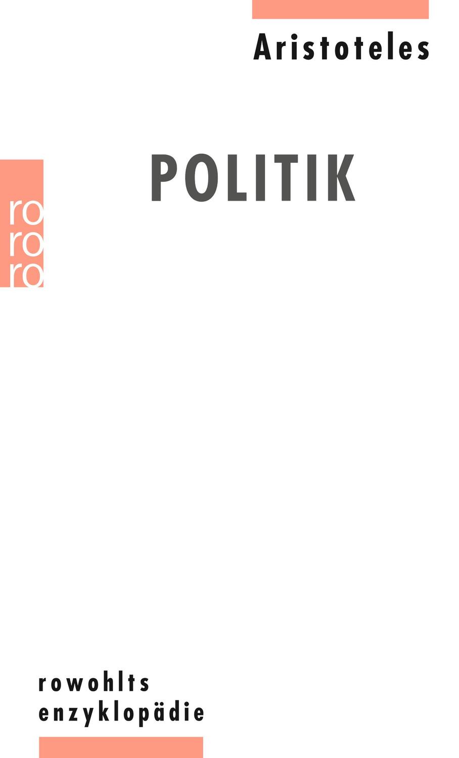 Cover: 9783499555459 | Politik | Aristoteles | Taschenbuch | Paperback | Deutsch | 1994