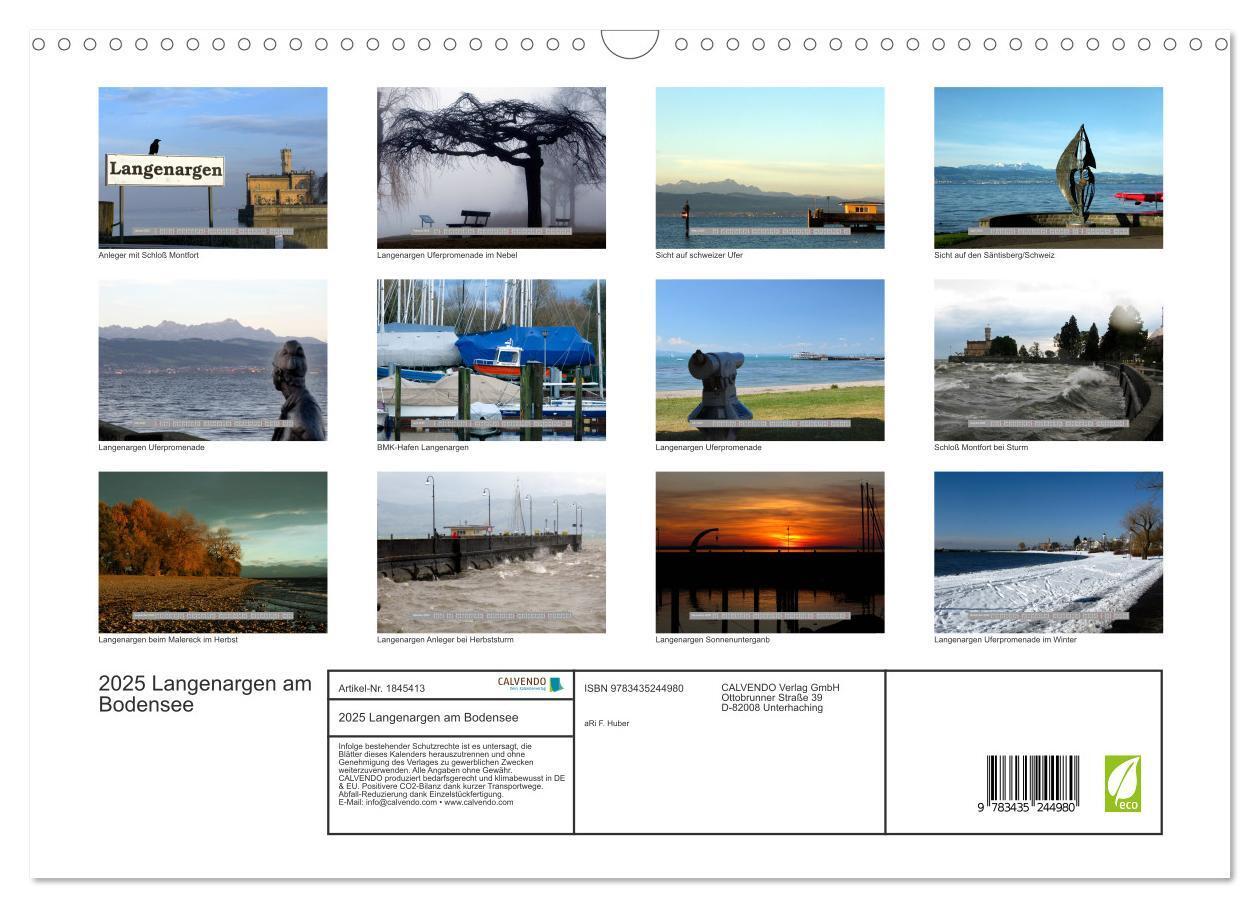 Bild: 9783435244980 | 2025 Langenargen am Bodensee (Wandkalender 2025 DIN A3 quer),...