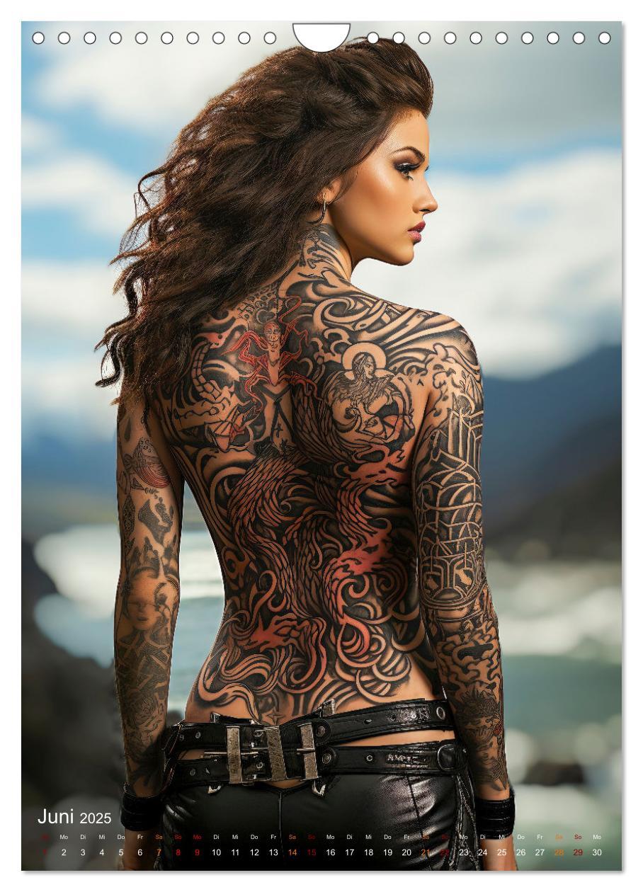 Bild: 9783435857265 | Tattoo Kunst auf der Haut (Wandkalender 2025 DIN A4 hoch), CALVENDO...