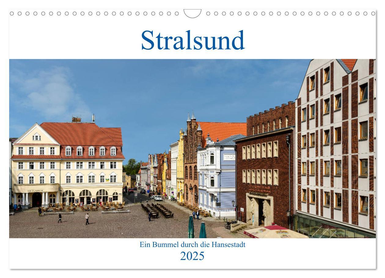 Cover: 9783435370917 | Ein Bummel durch die Hansestadt Stralsund (Wandkalender 2025 DIN A3...