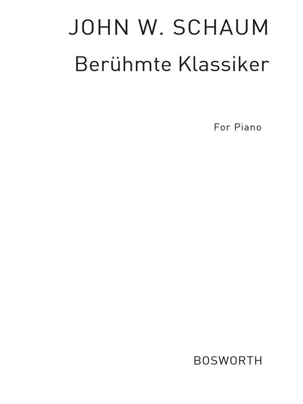 Cover: 5020679585382 | Berühmte Klassiker Band 1 für Klavier | John W. Schaum | Buch