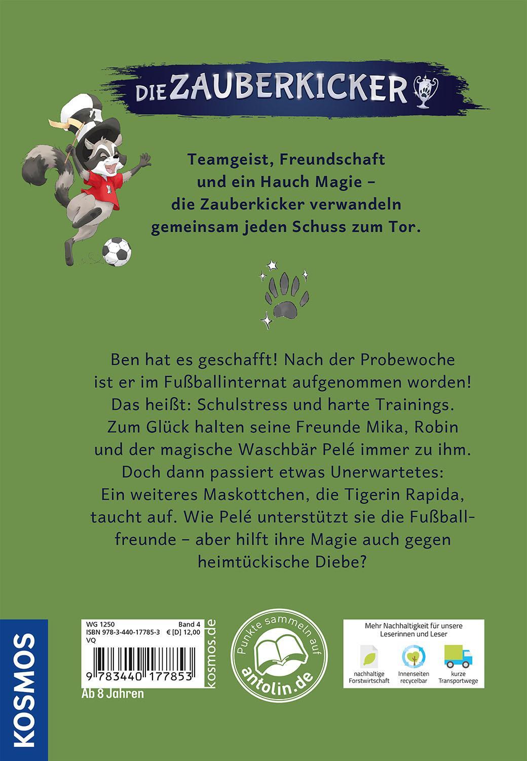 Rückseite: 9783440177853 | Die Zauberkicker, 4, Foulspiel | Fabian Lenk | Buch | 128 S. | Deutsch
