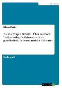 Cover: 9783638939683 | Die Goldhagen-Debatte - Über das Buch "Hitlers willige Vollstrecker...