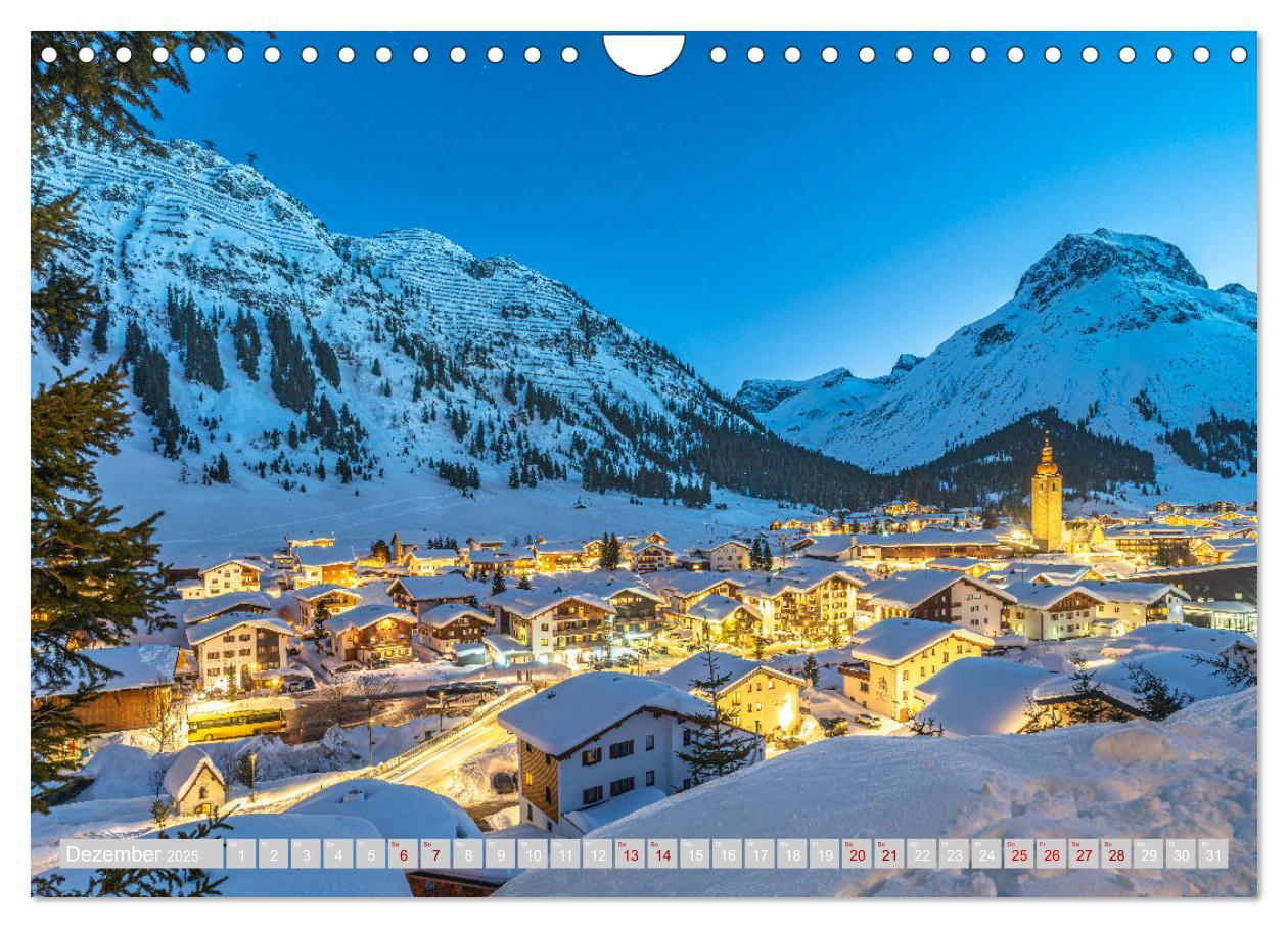 Bild: 9783435233229 | Arlberg - magic of winter (Wandkalender 2025 DIN A4 quer), CALVENDO...