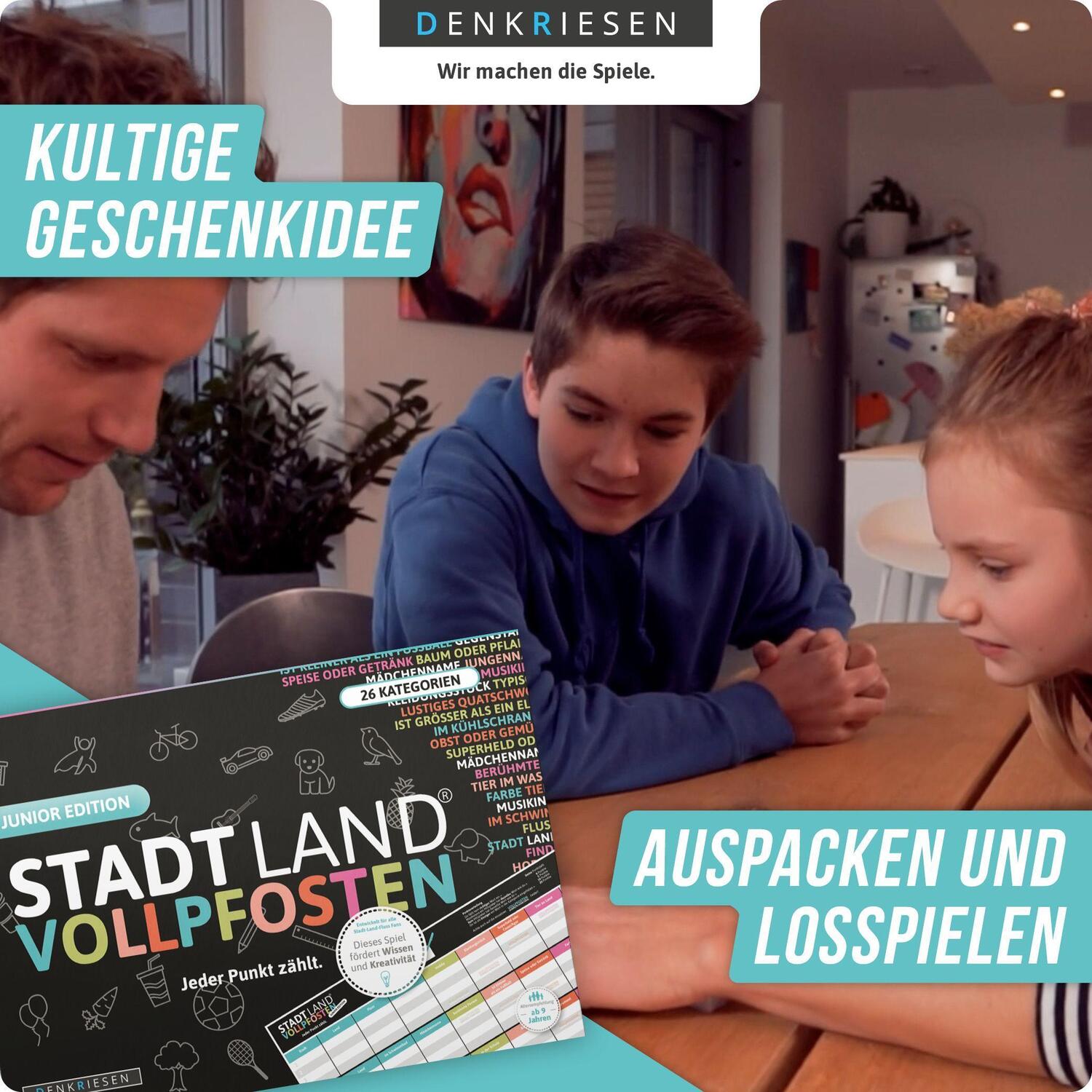 Bild: 4260528090105 | STADT LAND VOLLPFOSTEN® - JUNIOR EDITION - Für Kinder und Jugendliche