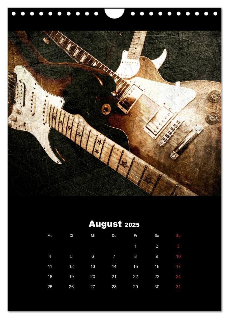 Bild: 9783457016244 | Vintage Gitarren (Wandkalender 2025 DIN A4 hoch), CALVENDO...