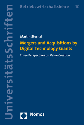 Cover: 9783848776726 | Mergers and Acquisitions by Digital Technology Giants | Martin Sternal