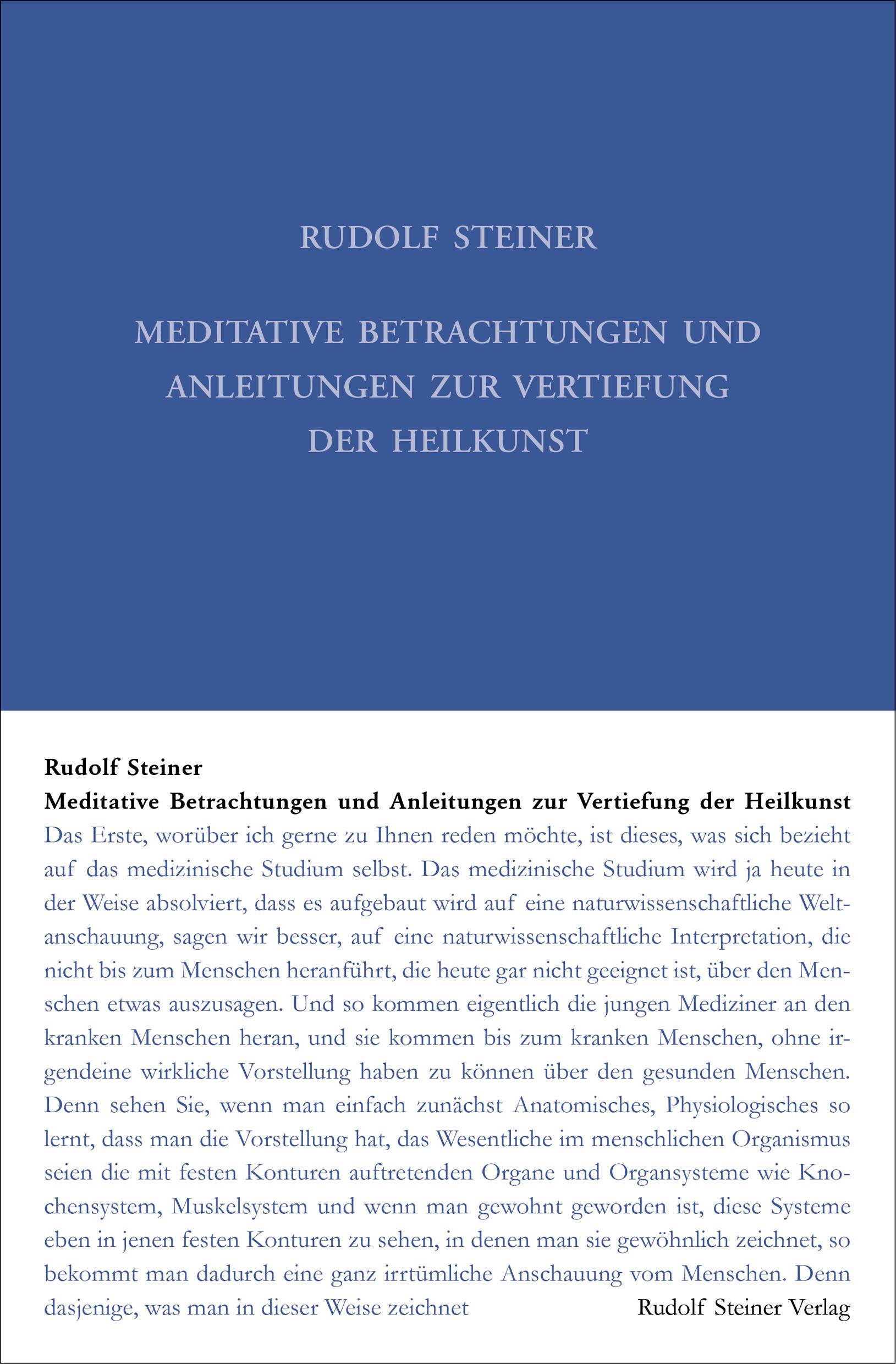 Cover: 9783727431616 | Meditative Betrachtungen und Anleitungen zur Vertiefung der Heilkunst