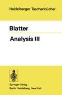Cover: 9783540069348 | Analysis III | C. Blatter | Taschenbuch | Heidelberger Taschenbücher