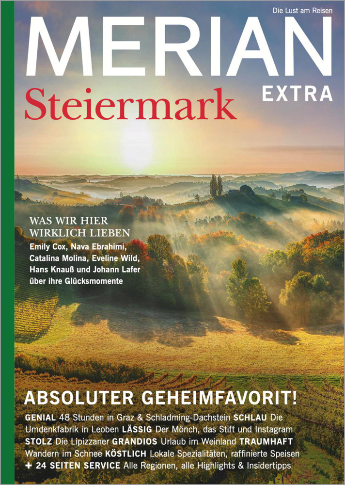 Cover: 9783834233950 | MERIAN Extra Steiermark | Jahreszeiten Verlag | Taschenbuch | 140 S.