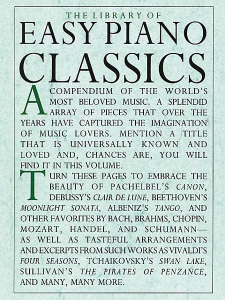 Cover: 752187801511 | Library of Easy Piano Classics | Music Sales America | Buch | 1992