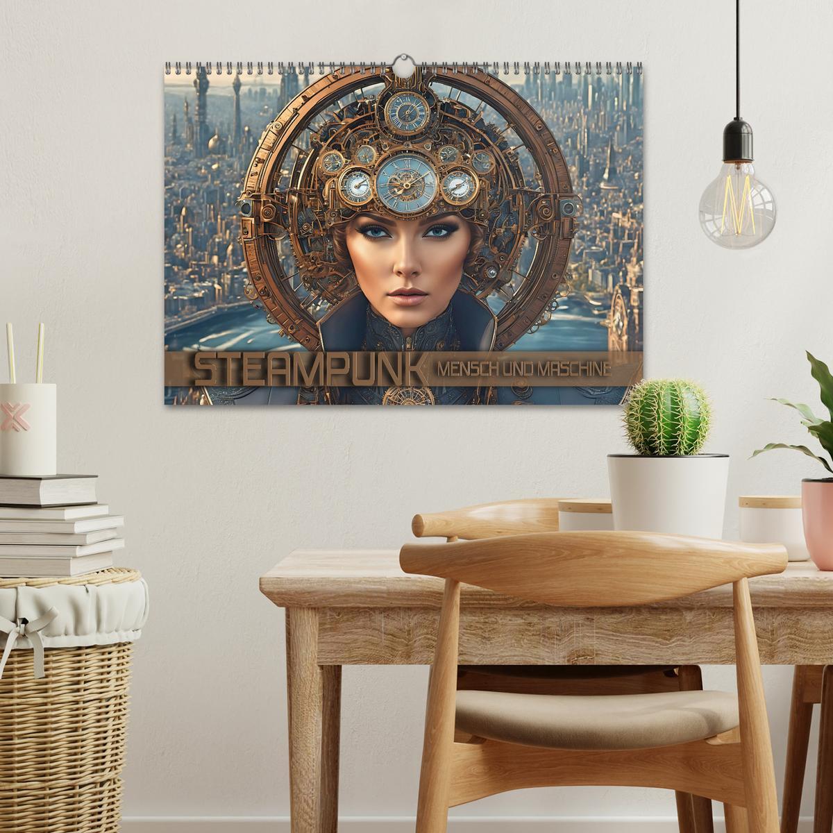 Bild: 9783383845444 | Steampunk - Mensch und Maschine (Wandkalender 2025 DIN A3 quer),...