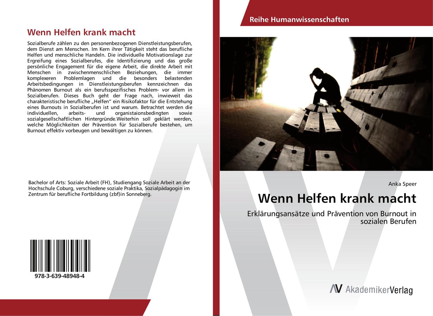Cover: 9783639489484 | Wenn Helfen krank macht | Anka Speer | Taschenbuch | Paperback | 2013