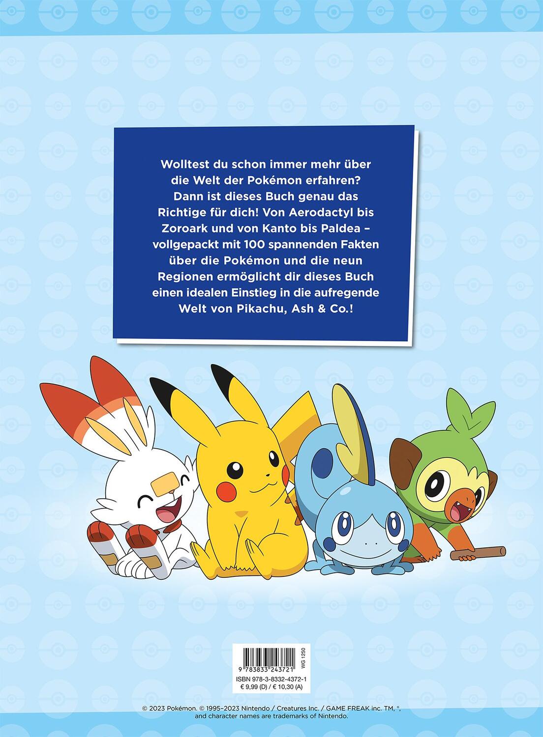 Rückseite: 9783833243721 | Pokémon: 100 Fakten über Pokémon | Buch | 48 S. | Deutsch | 2023