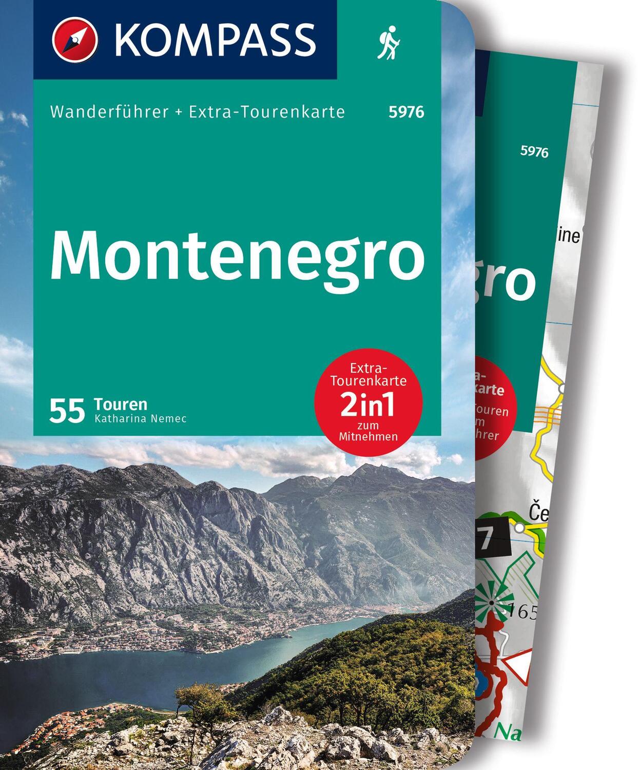 Cover: 9783991214830 | KOMPASS Wanderführer Montenegro, 55 Touren | Katharina Nemec | Buch