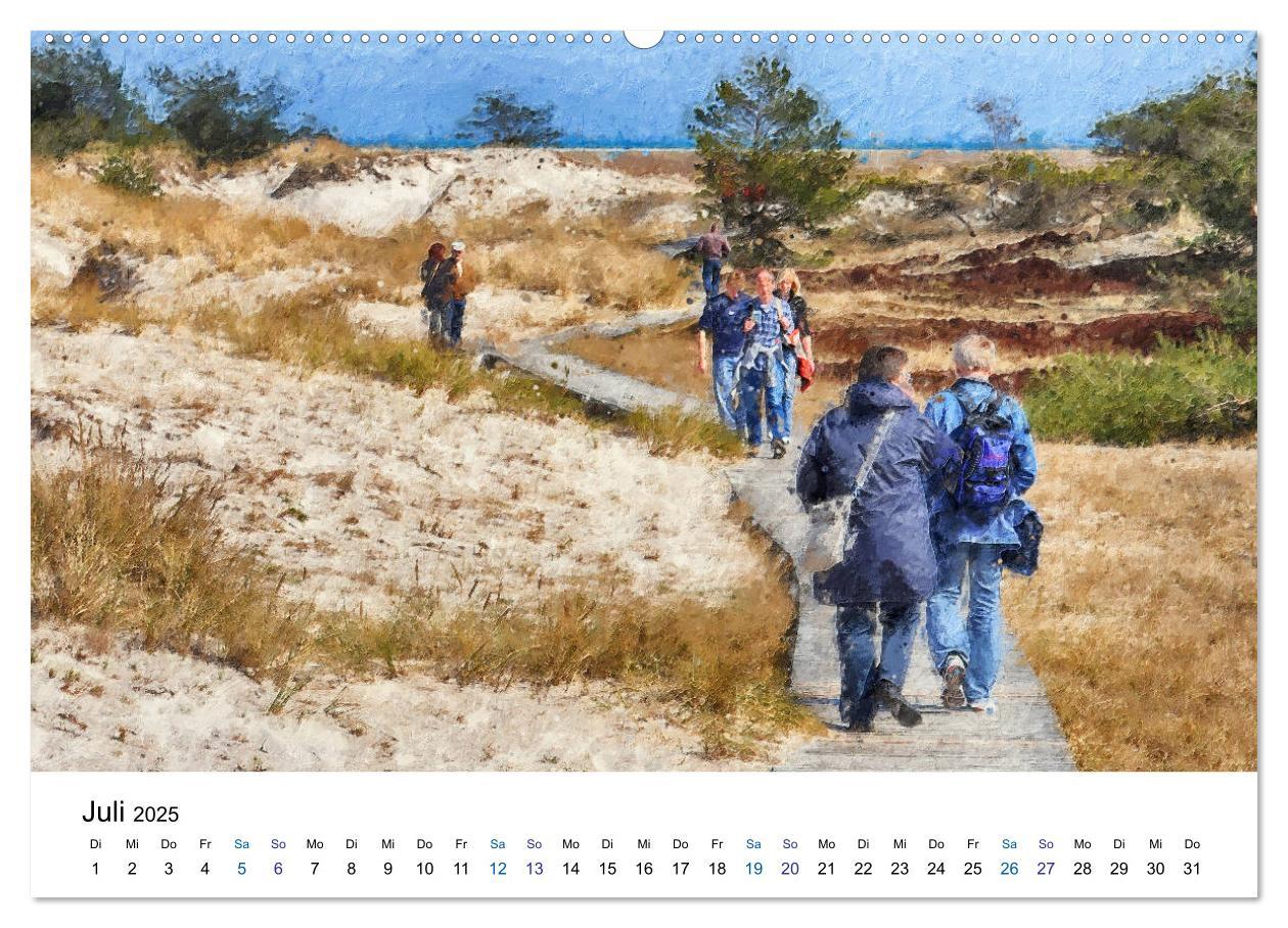 Bild: 9783435143122 | Landschaften auf dem Darß in Ölfarben (Wandkalender 2025 DIN A2...