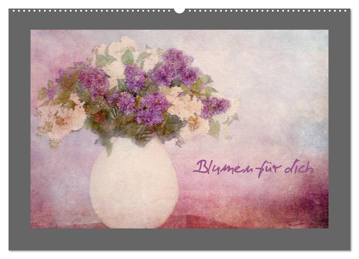 Cover: 9783435835102 | Blumen für dich (Wandkalender 2025 DIN A2 quer), CALVENDO...