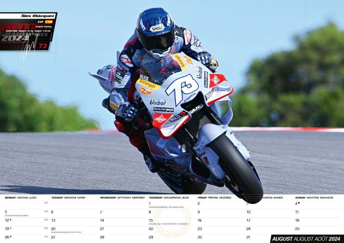 Bild: 9781960825315 | Moto GP Kalender 2024 | Offizieller MotoGP Kalender | Kalender | 14 S.