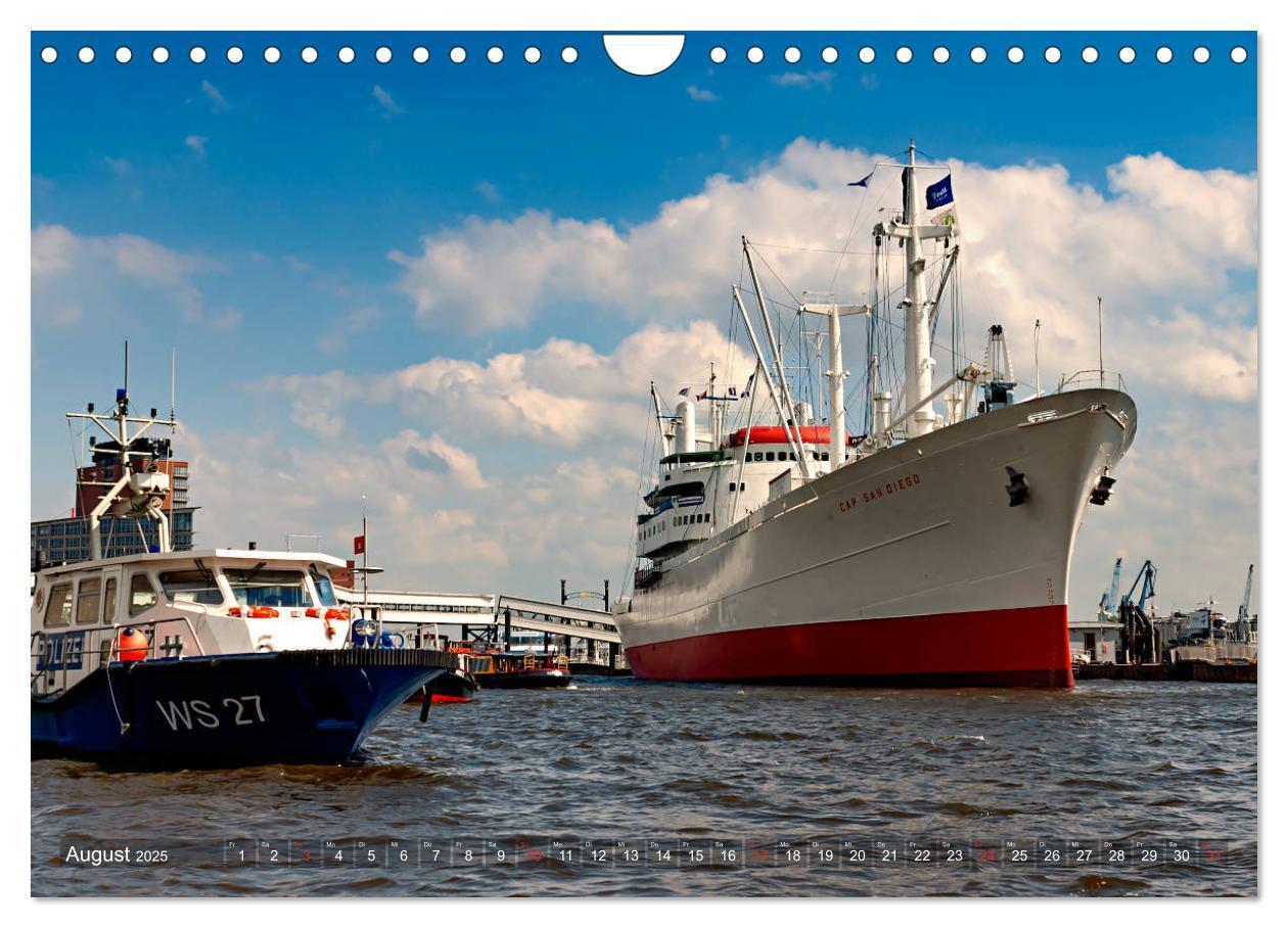 Bild: 9783435293902 | Hamburg Hafen (Wandkalender 2025 DIN A4 quer), CALVENDO Monatskalender