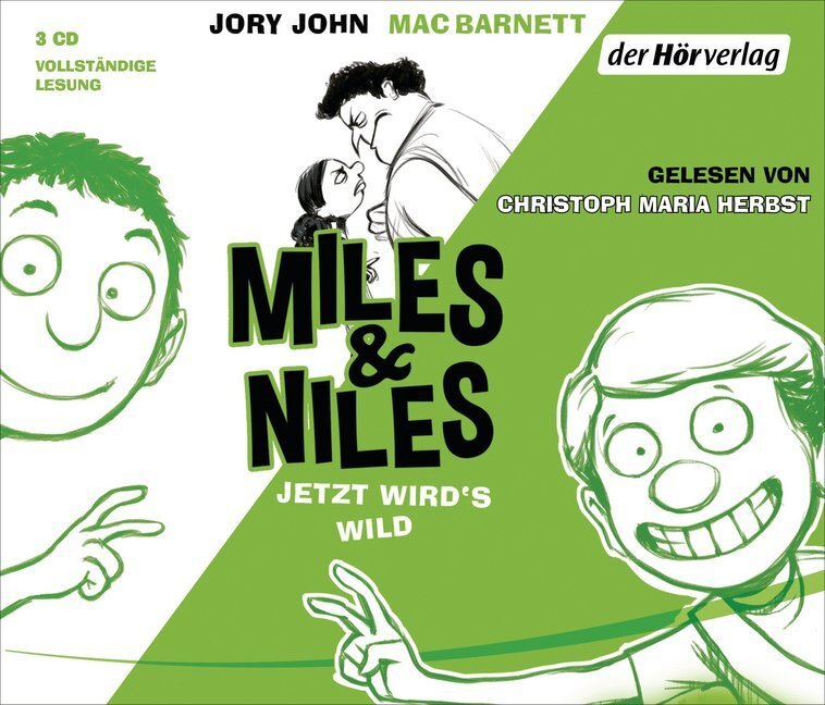 Cover: 9783844525519 | Miles &amp; Niles - Jetzt wird's wild, 3 Audio-CDs | Jory John (u. a.)