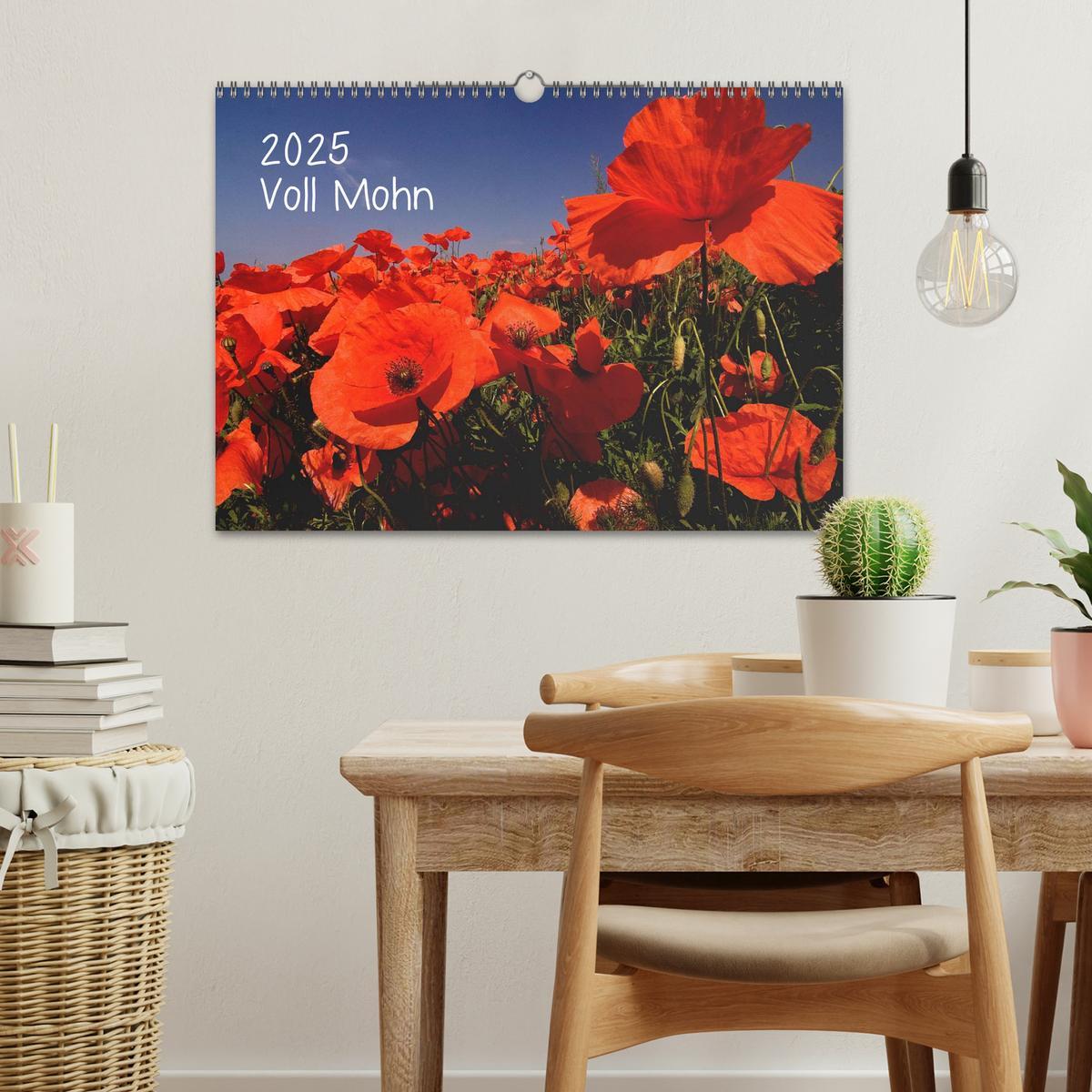 Bild: 9783435829125 | Voll Mohn (Wandkalender 2025 DIN A3 quer), CALVENDO Monatskalender