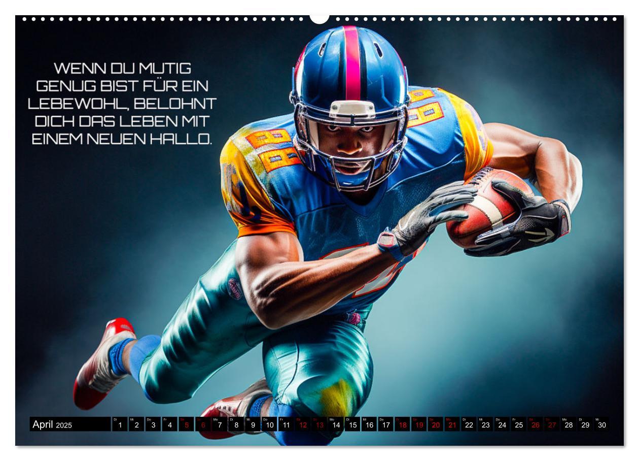 Bild: 9783383874703 | American Football und Motivation (hochwertiger Premium Wandkalender...