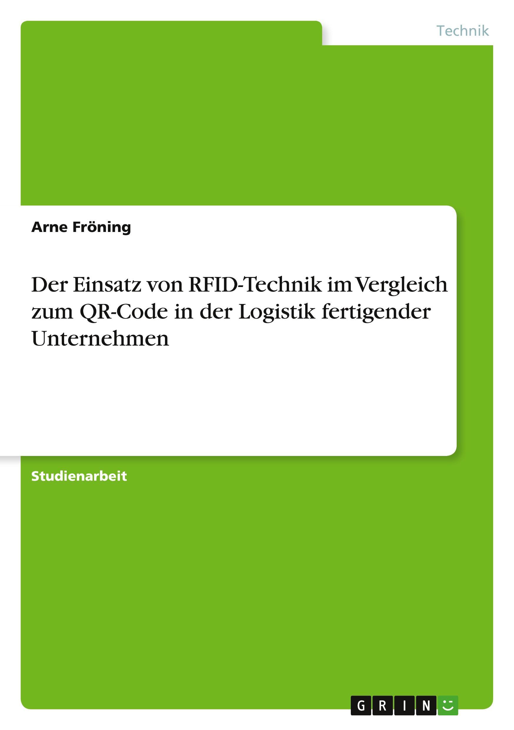 Cover: 9783346671462 | Der Einsatz von RFID-Technik im Vergleich zum QR-Code in der...