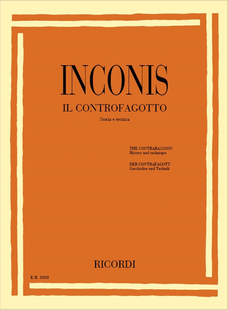 Cover: 9790041830087 | The Contrabassoon - Il Contrafagotto | History and Technique | Inconis