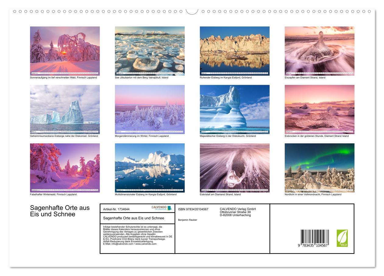 Bild: 9783435104567 | Sagenhafte Orte aus Eis und Schnee (Wandkalender 2025 DIN A2 quer),...